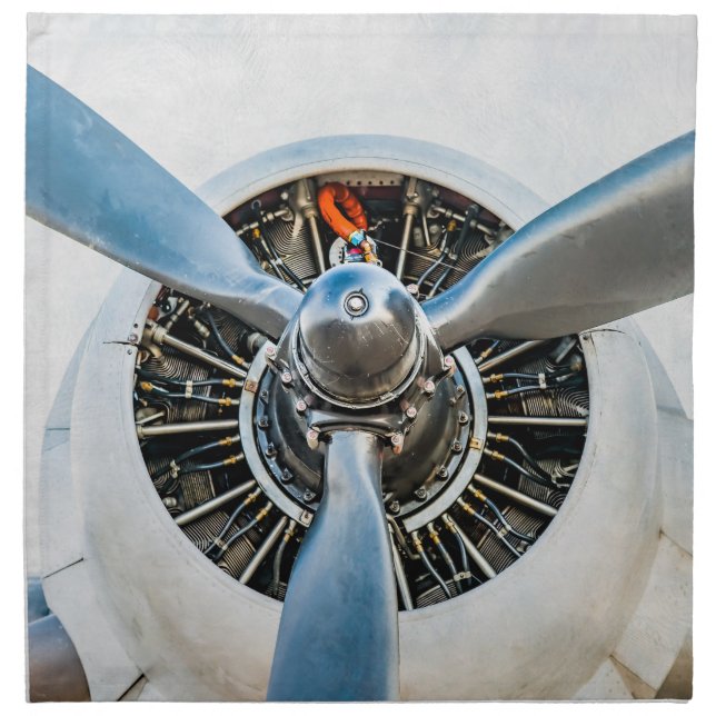 Douglas DC-3 Aircraft. Propeller Napkin (Front)