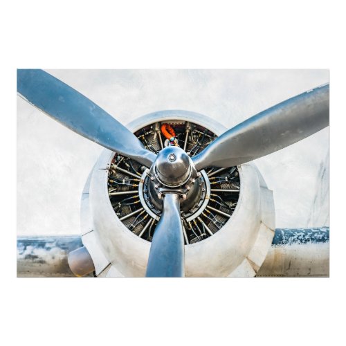 Douglas DC_3 Aircraft Propeller Photo Print