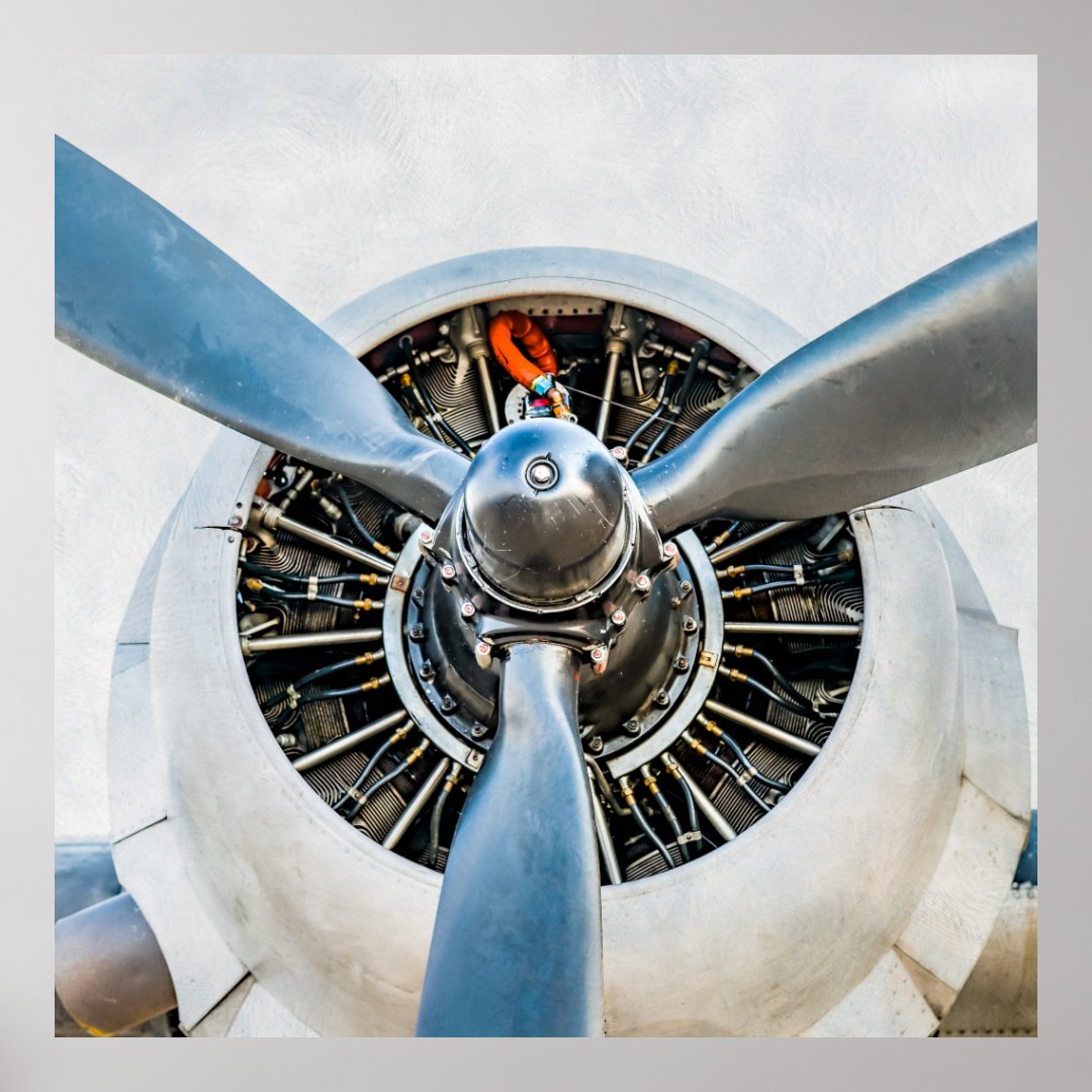 Douglas DC-3 Aircraft. Propeller Poster | Zazzle