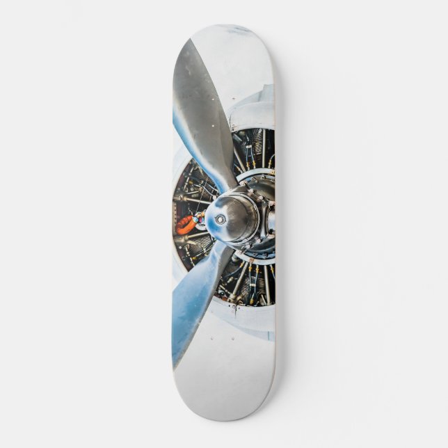 Douglas DC-3 Aircraft. Propeller Skateboard Deck (Front)