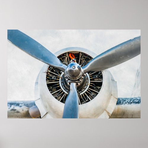 Douglas DC_3 Aircraft Propellor Poster