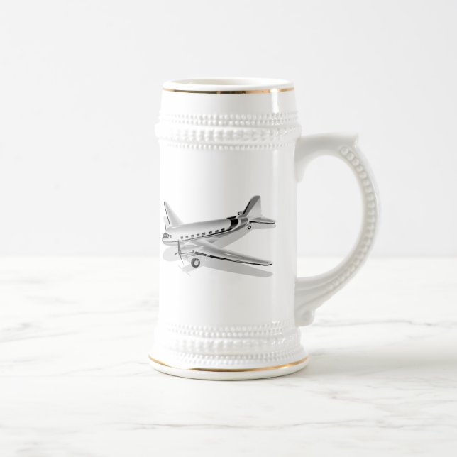 Douglas DC-3 Airplane Beer Stein (Right)