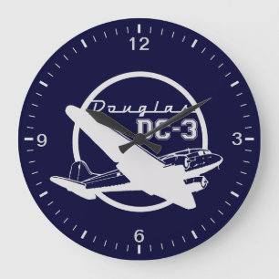Douglas DC-3 Large Clock