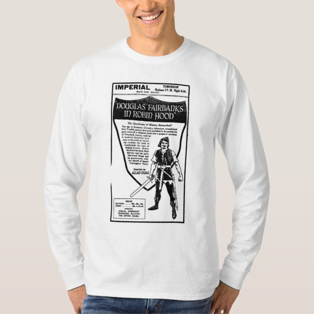 Douglas Fairbanks Robin Hood 1923 T-Shirt (Front)