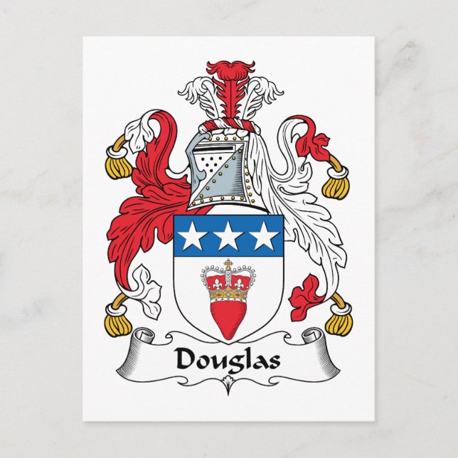 Douglas Family Crest Postcard (Front)