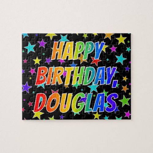 DOUGLAS First Name Fun HAPPY BIRTHDAY Jigsaw Puzzle