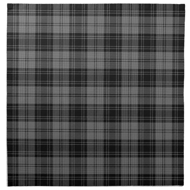 Douglas gray Tartan Cloth Napkin (Front)