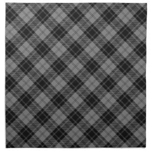 Douglas Grey Scottish Tartan Clan Plaid Cloth Napkin