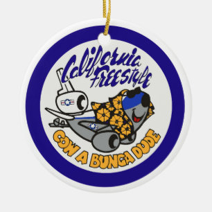 Douglas KC-10 Extender California Freestyle Ceramic Ornament