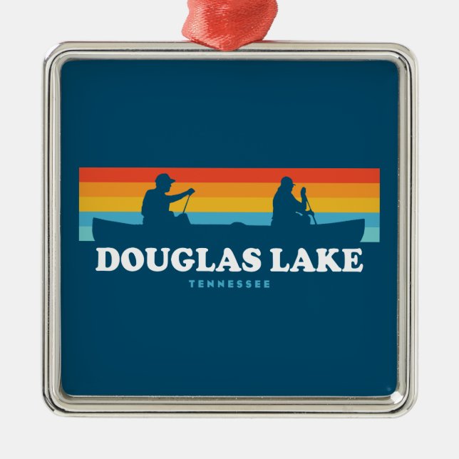 Douglas Lake Tennessee Canoe Metal Ornament (Front)
