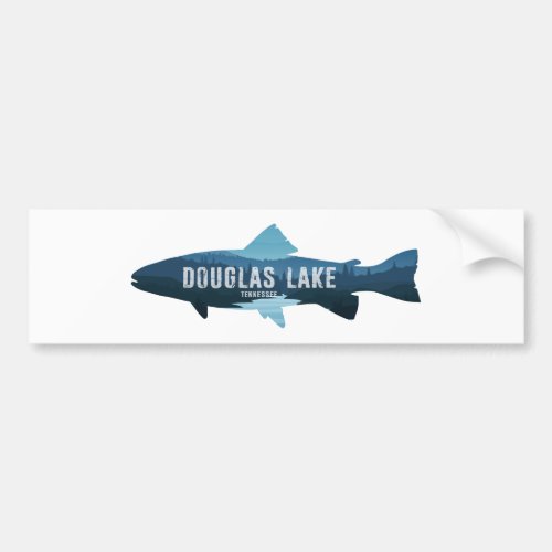 Douglas Lake Tennessee Fish Bumper Sticker