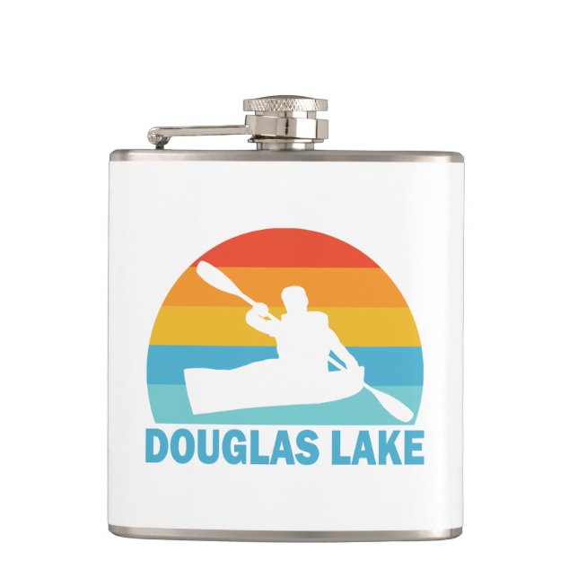 Douglas Lake Tennessee Kayak Flask (Front)