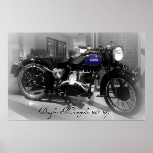 Douglas Motorcycle Poster