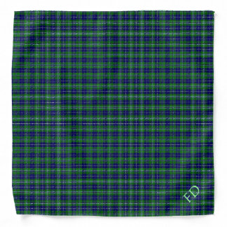 Douglas Official Tartan with monogram / initials Bandana