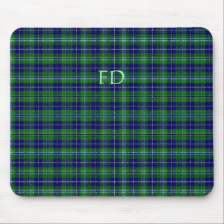 Douglas Official Tartan with monogram / initials Mouse Pad