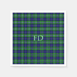Douglas Official Tartan with monogram / initials Napkins
