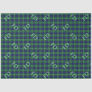 Douglas Official Tartan with monogram / initials Tissue Paper