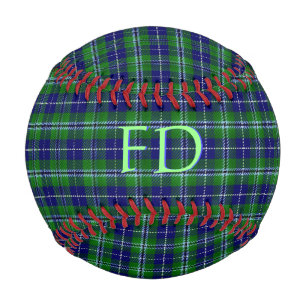 Douglas Official Tartan with monogram / name Baseball