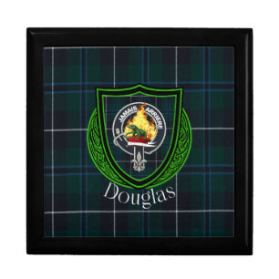 Douglas Scottish Clan Tartan & Crest Gift Box
