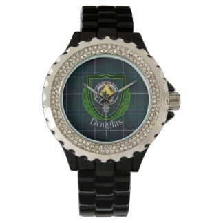 Douglas Scottish Clan Tartan & Crest Watch