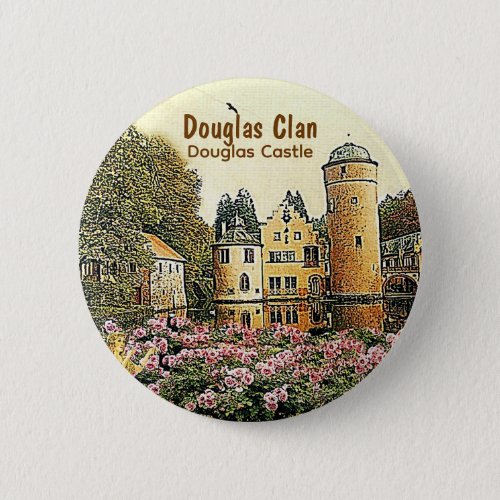 Douglas Scottish Clans Douglas Castle Button