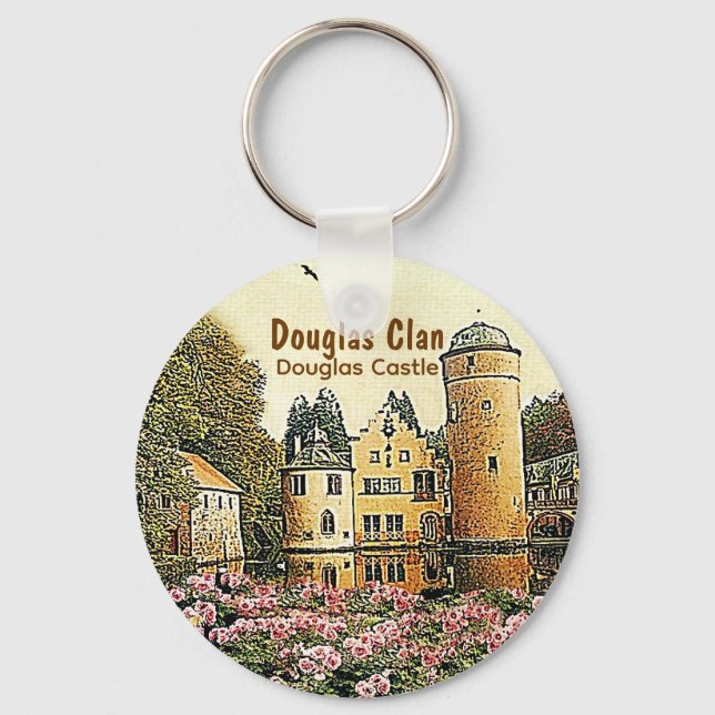 Douglas Scottish Clan's Douglas Castle Keychain (Front)