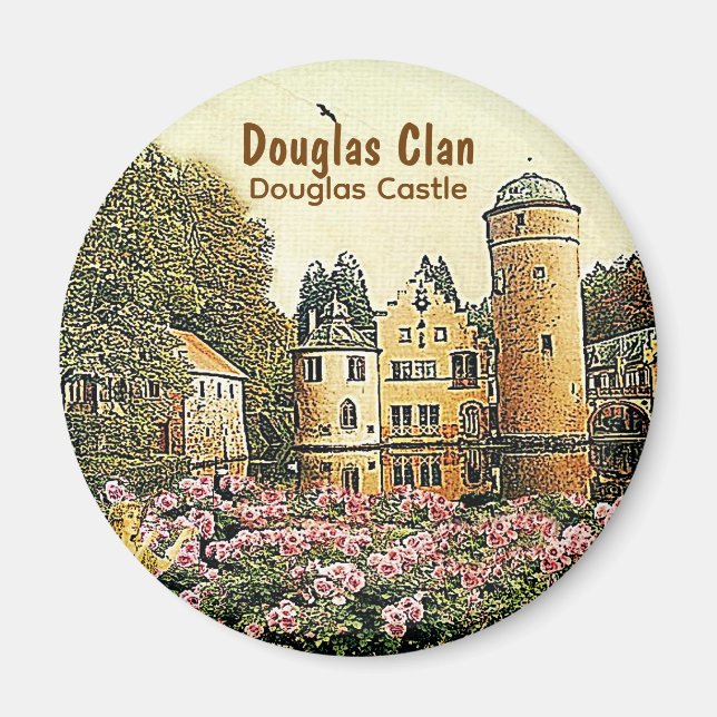 Douglas Scottish Clan's Douglas Castle Magnet (Front)