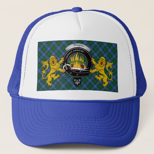 Douglas Scottish Tartan  Badge Trucker Hat