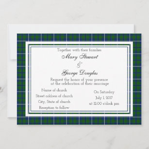 Douglas Scottish Wedding Invitation