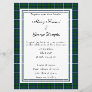 Douglas Scottish Wedding Invitation
