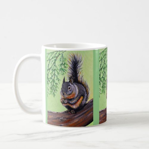 Douglas Squirrel Painting Coffee Mug