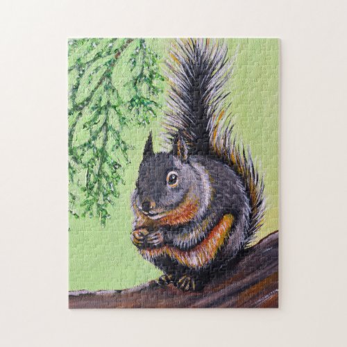 Douglas Squirrel Painting Jigsaw Puzzle