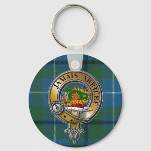 Douglas Tartan & Badge Keychain