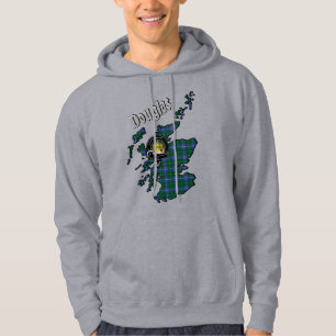 Douglas Tartan Map & Badge Hoodie