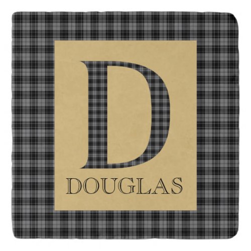 Douglas Tartan Monogram D Trivet