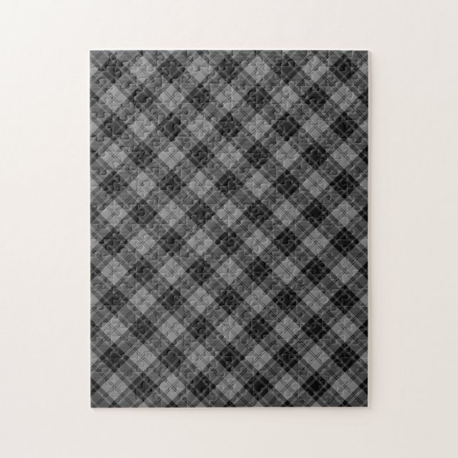 Douglas Tartan Scottish Plaid Pattern Jigsaw Puzzle (Vertical)