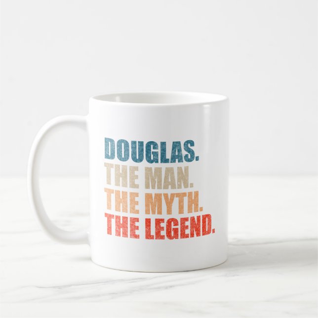 Douglas The Man The Myth The Legend Coffee Mug (Left)