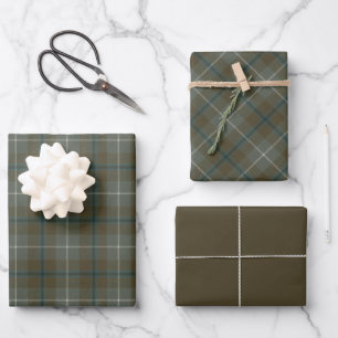 Douglas Weathered Original Scottish Tartan Wrapping Paper Sheets