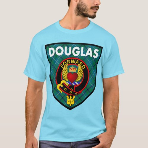 Douglas Winged  Crowned Heart crest T_Shirt