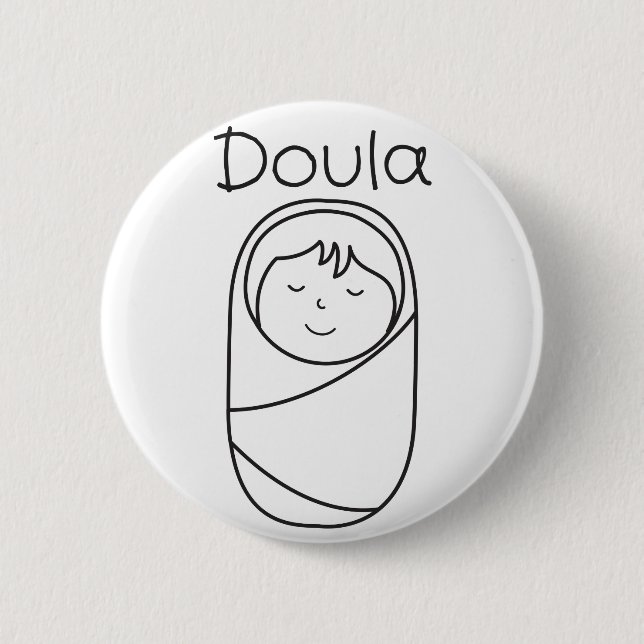Doula and Baby- Doula Gift Button (Front)