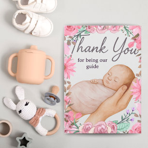Doula Appreciation Card   Labor Support Gift Pink