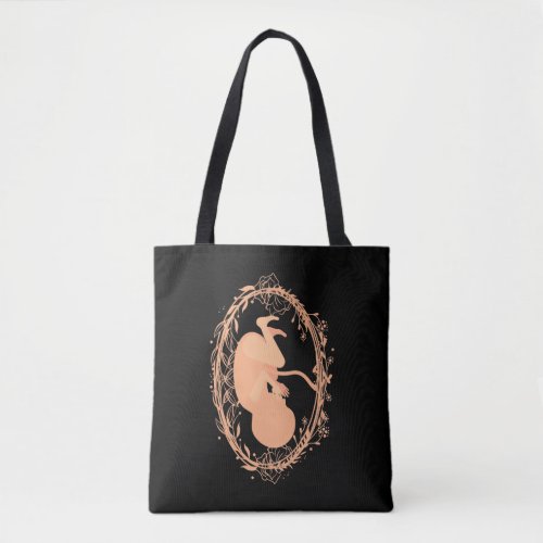 Doula Baby Pregnant Floral Doula Midwife Birth Tote Bag