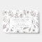 Doula Badge Hand Drawn Floral On White