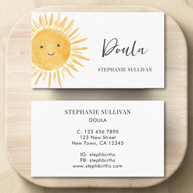 Doula Birth Coach Business Card (Creator Uploaded)