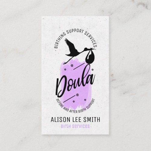 Doula Birth Coach Business Card