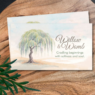 Doula - Birth Coach - Midwife - Willow Tree Business Card