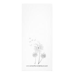 Doula Birth Midwife Illustrated Flowers Rack Card | Zazzle