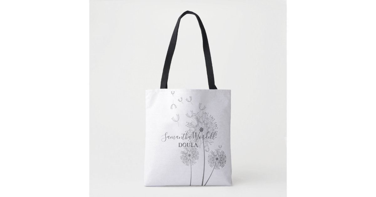 Wholesale | 1 pc | Birth Flower Tote Bag