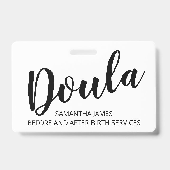 Doula Birth Services Name Badge (Front)