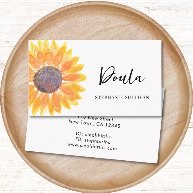 Doula Floral Business Card (Creator Uploaded)